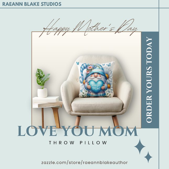 Mors dag Gnome Dekorativ kudde (Skapare uppladdad)