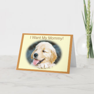 Mors dag Golden Retriever Card Kort