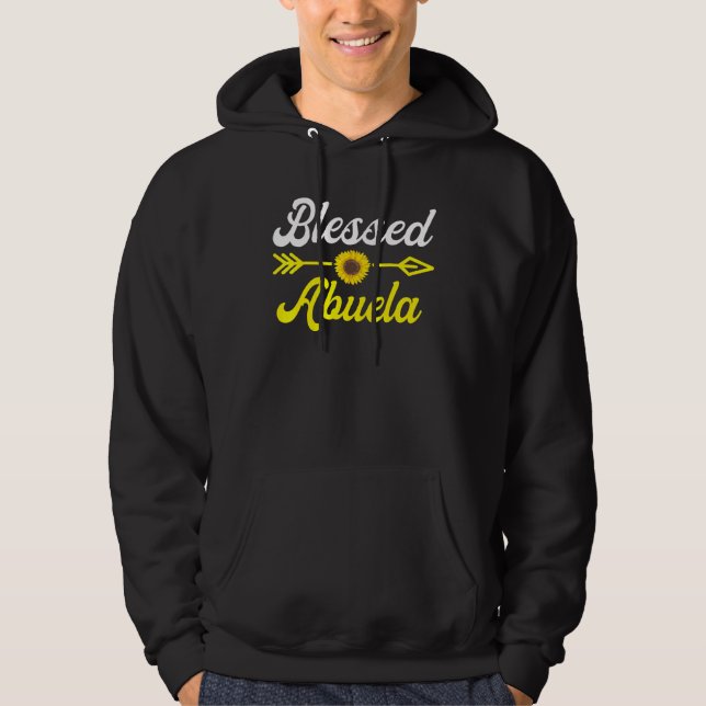 Mors dag Grandma bläds till Abuela Hoodie (Framsida)