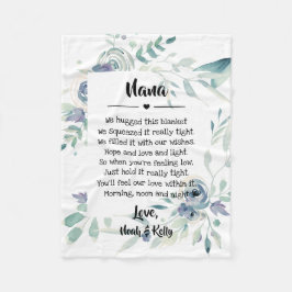 Mors dag Grandma Grammy Nana från Barnbarn Fleecefilt