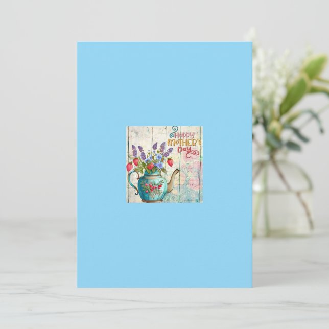 Mors dag gratulationskort julkort (Stående Fram)