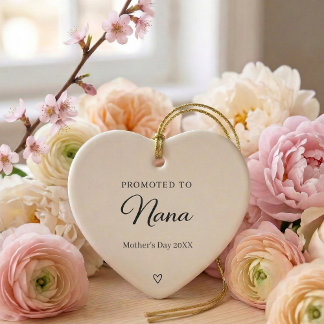 Mors dag graviditetsannonsering Mormor Julgransprydnad Keramik
