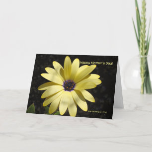 Mors dag - gul daisy (1) - kortet - skräddarsy kort