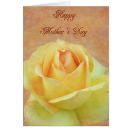 Mors dag Gul ros Hälsningskort