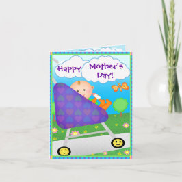 Mors dag-hälsningskort för anpassningsbar kort