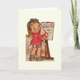 Mors dag-hälsningskort för vintage kort