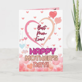 Mors dag-hälsningskort med offert tack kort