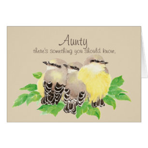 Mors dag har alltid tackat dig för Aunty Bird Hälsningskort