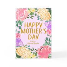 Mors dag Helgdag för Bright-Blommigt