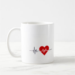 Mors dag - hjärtslag kaffemugg
