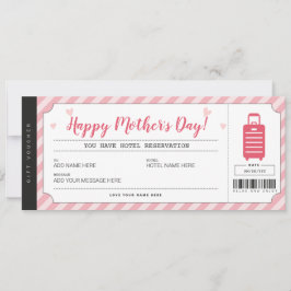 Mors dag Hotel Stanna Gift-kupongcertifikat Inbjudningar