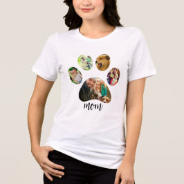 Mors dag Hund mamma | 5 sidor Skriv ut fotokollage T Shirt