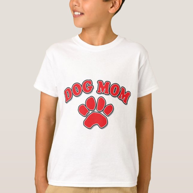 Mors dag Hund Mamma T Shirt (Framsida)
