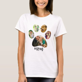 Mors dag Hundmamma | 5 Tassavtryck Fotocollage T Shirt