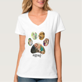 Mors dag Hundmamma | 5 Tassavtryck Fotocollage T Shirt