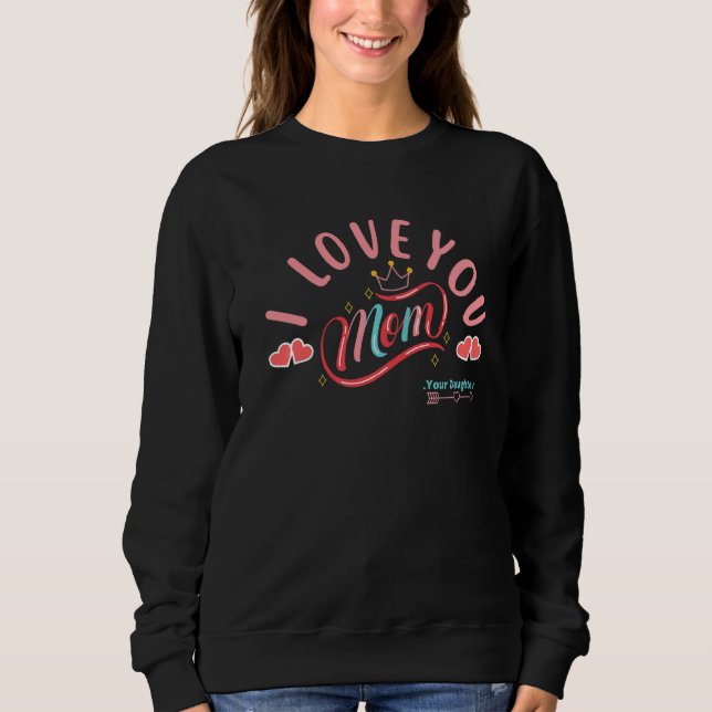 Mors dag I Kärlek Min Mor-dotter Kärlek Mamma T Shirt (Framsida)