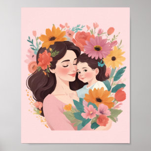 Mors dag Illustrator Poster