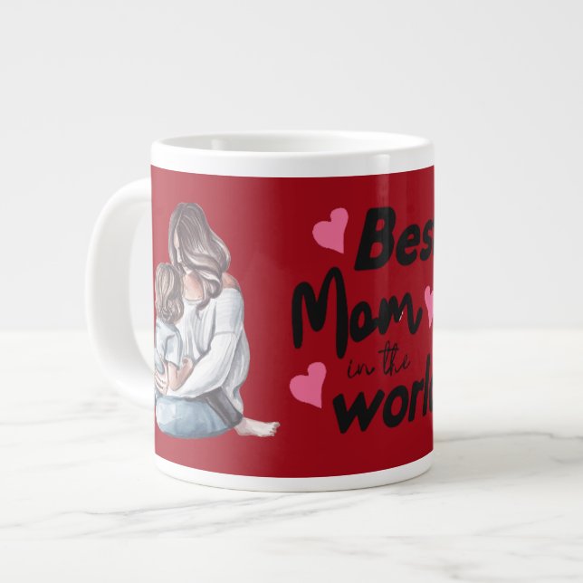 Mors dag Kaffe Mugg Jumbo Mugg (Framsida vänster)