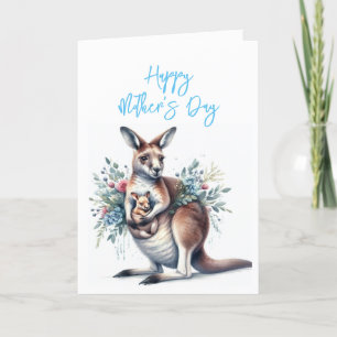 Mors dag känguru gratulationskort tack kort