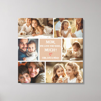 Mors dag Kanvastryck Photo Collage Gift