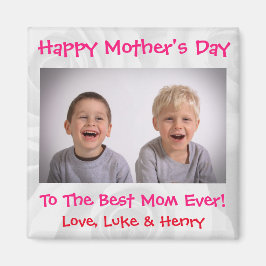 Mors dag Kärlek Bästa Mamma någonsin Cute Kids Pho Magnet
