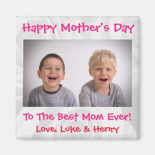 Mors dag Kärlek Bästa Mamma någonsin Cute Kids Pho Magnet