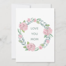 Mors dag Kärlek Du Mamma Blommigt Helgdag Card