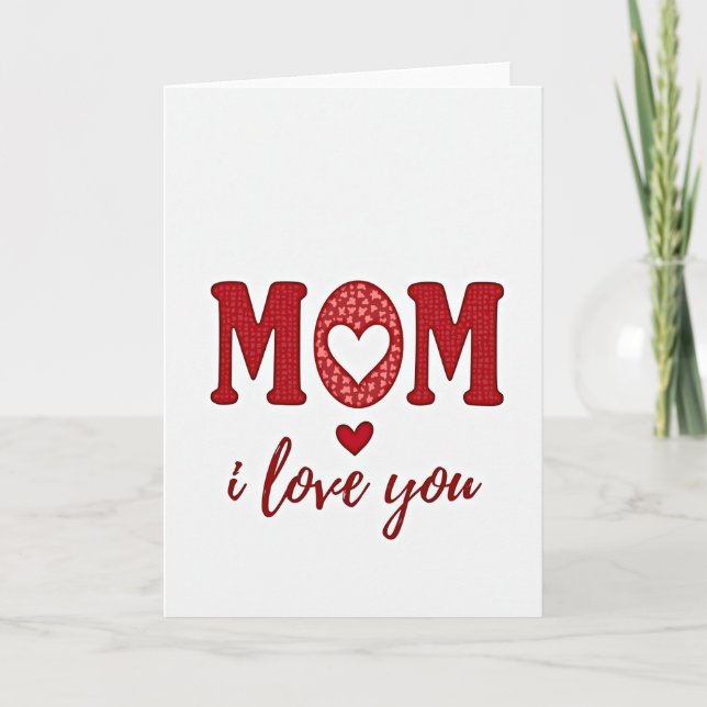 Mors dag Kärlek Du Mammas Kort (Framsida)