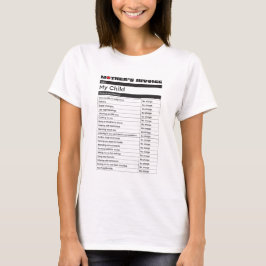 Mors dag Kärlek-faktura T-Shirt - gåva till Mamma