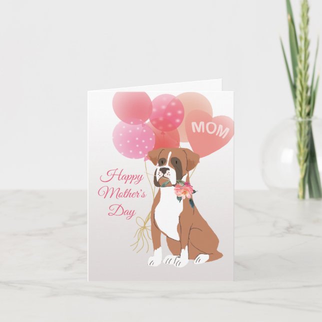 Mors dag Kärlek från din Boxerhund Kort (Framsida)