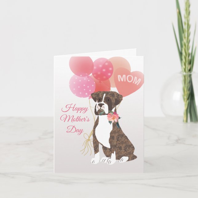 Mors dag Kärlek från din brindle boxerhund Kort (Framsida)