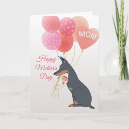 Mors dag Kärlek från ditt svenska Doberman Hund Kort