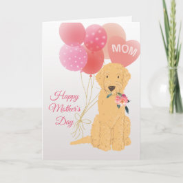 Mors dag Kärlek från Goldendoodle Hund Kort