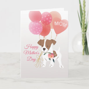 Mors dag Kärlek från Jack Russell Terrier Hund Kort
