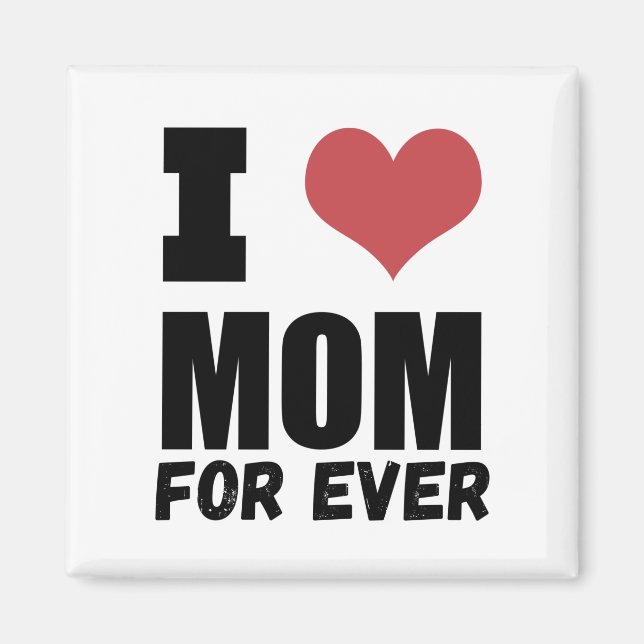 Mors dag Kärlek Mamma för alltid Magnet (Framsidan)