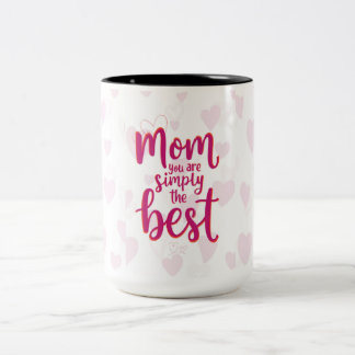 Mors dag kärleksmugg – Bästa mamma någonsin Två-Tonad Mugg