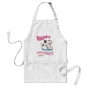 Mors dag katter, kawaii stil förkläde