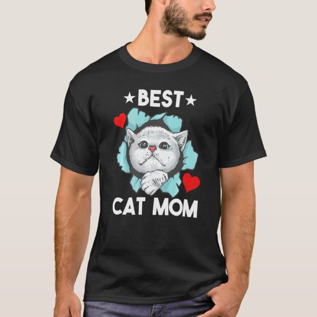 Mors dag kattmamma t shirt (Framsida)