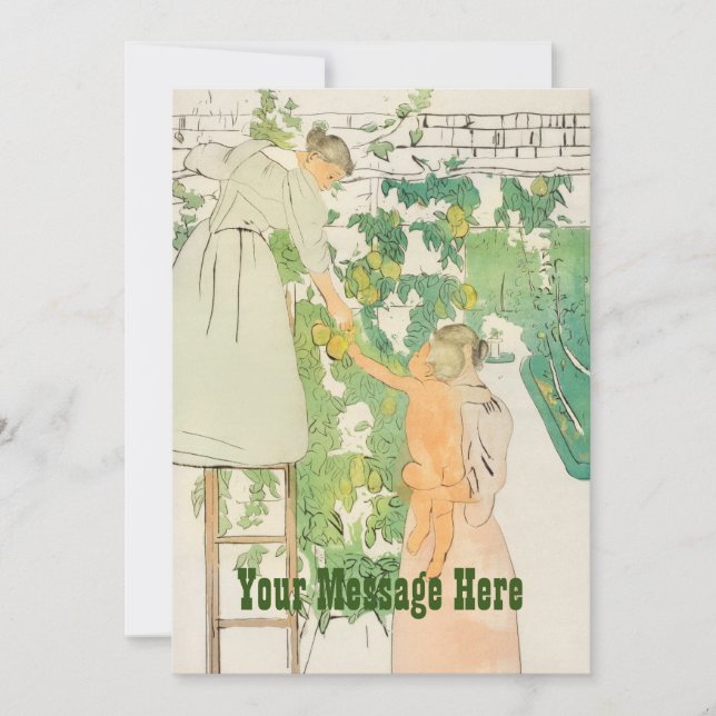 Mors dag - Kläddra frukt av Mary Cassatt. Tack Kort (Framsida)