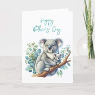 Mors dag Koala Grattiskort Tack Kort
