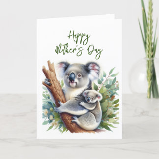 Mors dag Koala Grattiskort Tack Kort