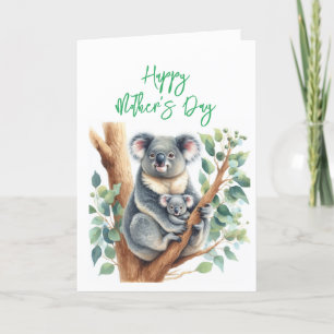 Mors dag Koala Grattiskort Tack Kort