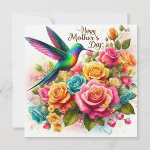 Mors dag Kolibri Julkort