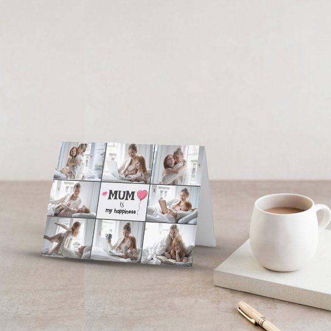 Mors dag-kollage Foto Faltad Högtidskort Helgkort (Skapare uppladdad)