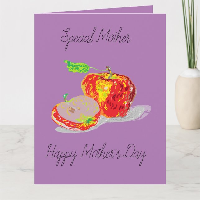 Mors dag-kort / Äpple till min Öga Kort (Framsida)