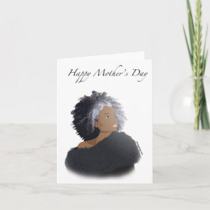 Mors dag-kort för afrikanskt amerikanskt mamma kort