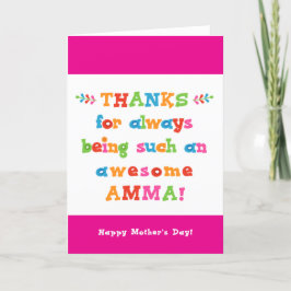Mors dag-kort för Amma Kort