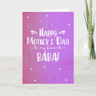 Mors dag-kort för Bába Kort