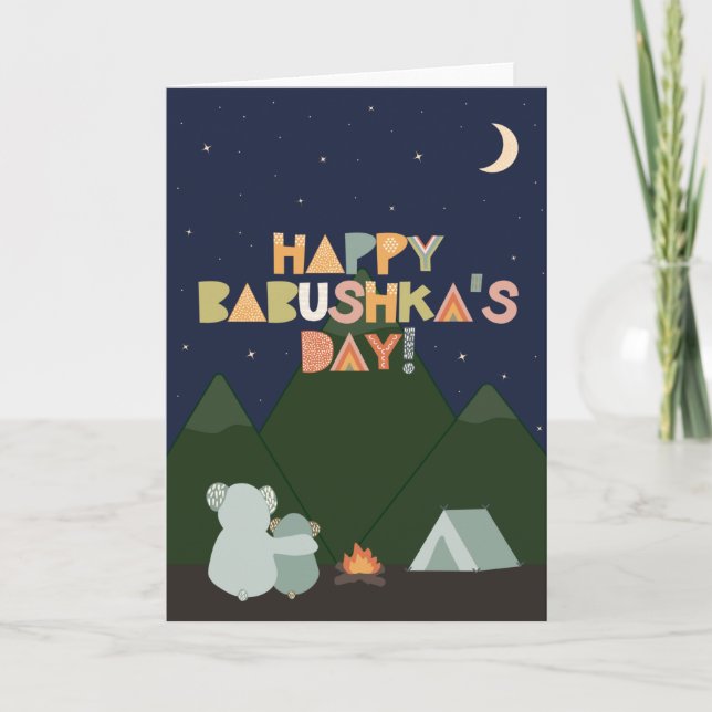 Mors dag-kort för Babushka Kort (Framsida)