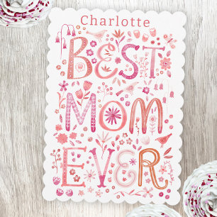 Mors dag-kort för bästa Mamma någonsin i Personlig